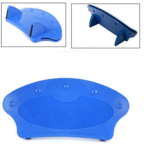 dancepandas Soporte Naipes 4PCS Playing Card Holder Soporte para Juego de Cartas para Niños y Ancianos, Personas con Mal Agarre Artritis, etc, Diseño Curvado, Azul