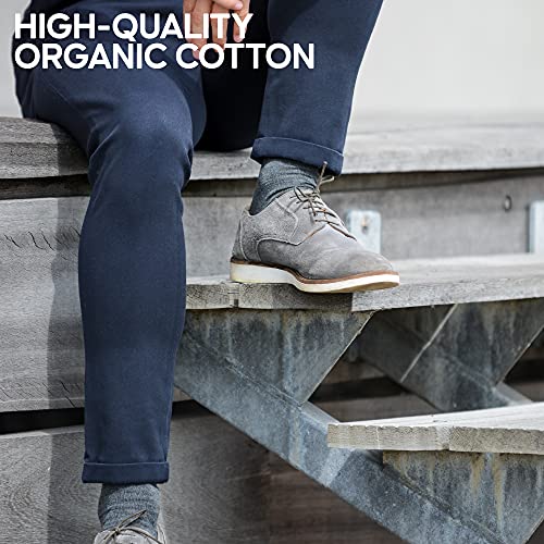 DANISH ENDURANCE 6 Pares Calcetines Clásicos de Algodón, para Hombre y Mujer, de Vestir, Cómodos, Transpirables, para el Uso Diario, Negro, Gris, Rojo (Multicolor: 4 x negro, 2 x gris, EU 39-42)