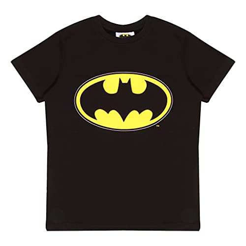 DC Comics Batman Clásico Logo Chicos Camiseta Negro 11-12 años