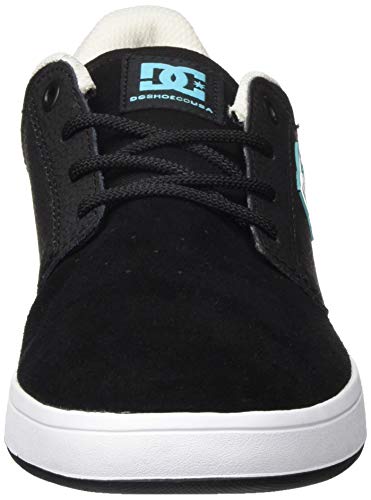 DC Shoes Plaza TC, Zapatillas de Skateboard Hombre, Negro (Black/Turquoise Btu), 38 EU