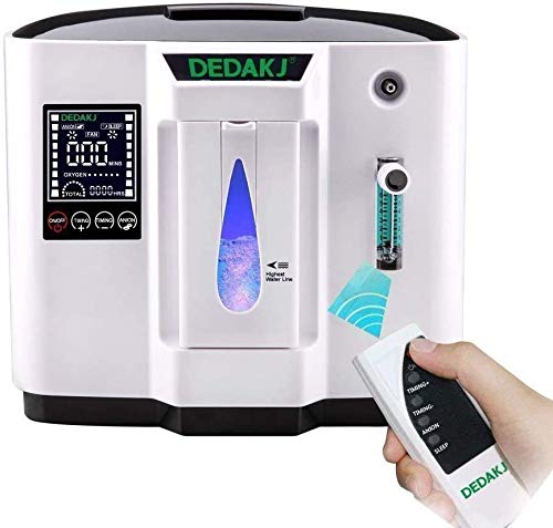 DCHOUSE Máquina de oxígeno Concentrador de oxígeno portátil para purificador de aire doméstico 93% Flujo de alta pureza 6L/min con