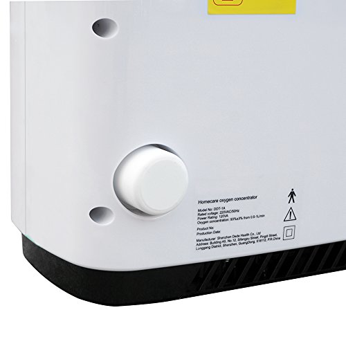DCHOUSE Máquina de oxígeno Concentrador de oxígeno portátil para purificador de aire doméstico 93% Flujo de alta pureza 6L/min con