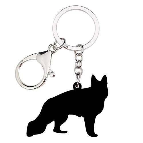 DdA8yonH Llavero Perro Pastor acrílico Llavero Llavero Anillo Animal Moda Joyería para Mujeres niñas Amantes de Las Mascotas Alquiler Bolso Charms