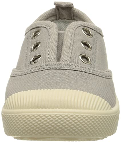DEBAIJIA Niñas Niños Zapatos 2-5 Años Zapatillas de Deporte Lona Dulce Casual Suave Doble Suela de Moda Antideslizantes Transpirables Ligeros EU 28 Gris(Tamaño Etiqueta 28)