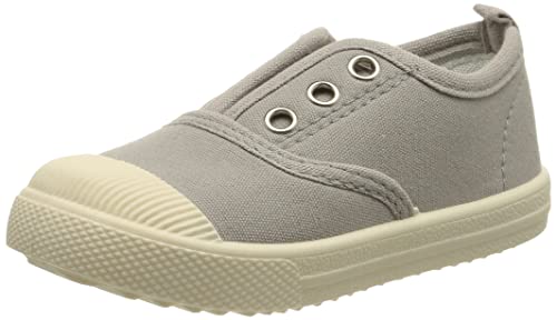 DEBAIJIA Niñas Niños Zapatos 2-5 Años Zapatillas de Deporte Lona Dulce Casual Suave Doble Suela de Moda Antideslizantes Transpirables Ligeros EU 28 Gris(Tamaño Etiqueta 28)