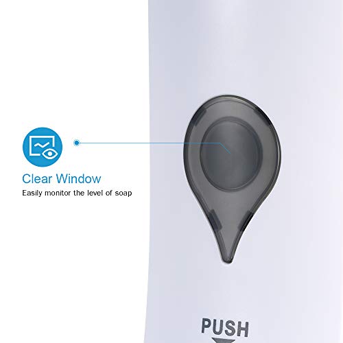 Decdeal 300 ml Dispensador de Jabón, Dispensador de ducha sin Perforación, para Montar en la Pared, Manual, para Baño, Ducha, Champú, para Hoteles, Oficinas