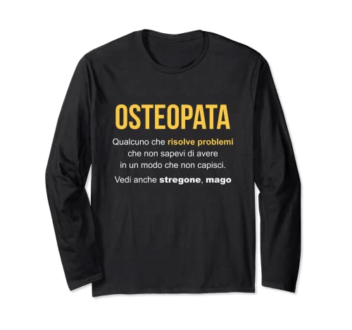 Definición de Osteópata | Regalo de Osteópata Manga Larga