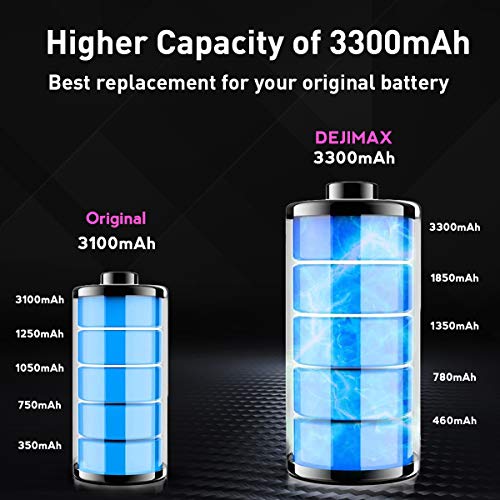 DEJIMAX Reemplazo de Batería para Huawei P10 / Honor 9, Batería de Repuesto de Iones de Litio de Alta Capacidad de 3300 mAh con Herramienta y Kit de Reparación