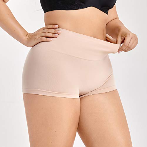 DELIMIRA Braguitas Moldeadores Fajas Bragas sin Costuras Shapewear para Mujer Beige 42