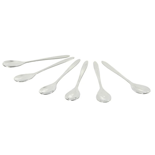 Delys-By-Verceral Café Creme Set de Cucharitas, Acero Inoxidable, Plateado, 5x3x18 cm, 6 Unidades