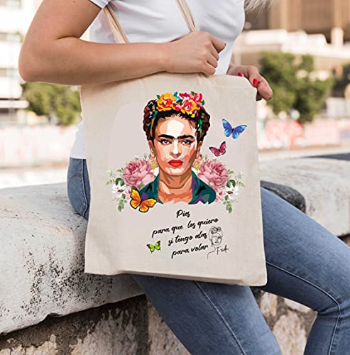 Desconocido Pack de Bolsa, Lanyard y Taza de Frida Khalo. HECHO 100% en España!