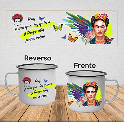 Desconocido Pack de Bolsa, Lanyard y Taza de Frida Khalo. HECHO 100% en España!