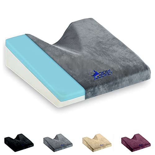 Desk Jockey - Cojín Para El Coche - Cojín Amortiguador Terapéutico Para El Coche - Cojín De Asiento Para El Coche - Cojín Firme Del Coche Para Aumentar Altura