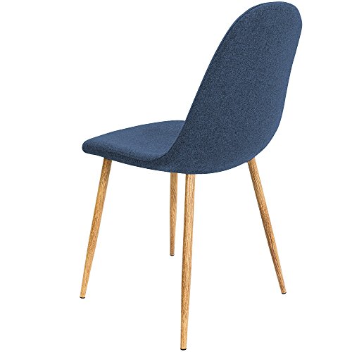 Deuba Set de 4 Sillas de Comedor diseño Retro clásico ergonómico Patas de Aspecto de Madera 44x87x47cm Pack 4 sillas Cocina