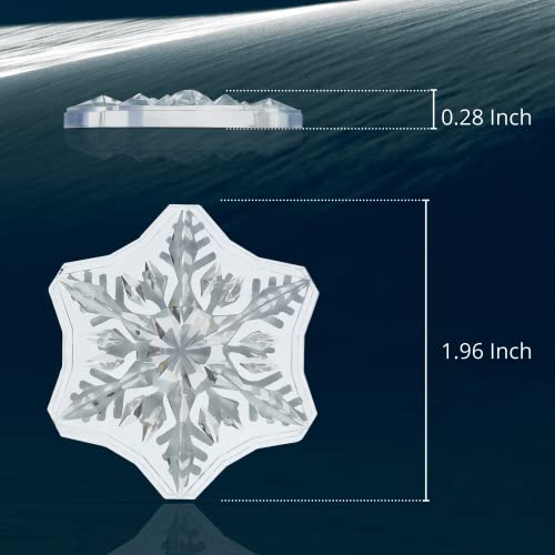 devembr Almohadillas para tabla de snowboard, 3D, material de PVC, 5 x 5 cm, diseño transparente, 3 unidades