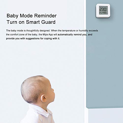 Dewanxin Termómetro e Higrómetro Bluetooth,para Xiaomi Mijia Termómetro Higrómetro Digital para Interior Termohigrómetro,con Pantalla LCD Remota,para Mijia, Hogar,Casa de Flores, Cocina 3 pack