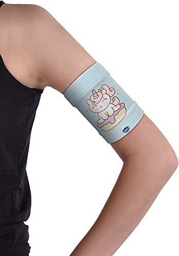 Dia-Band niños brazalete de mantenimiento y protección para sensor de glucemia Freestyle Libre, Medtronic, Dexcom o Omnipod – Banda para diabética cómoda y reutilizable.
