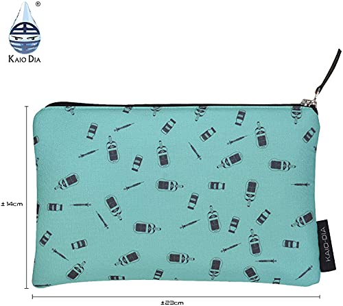 Dia-ZipperBag - Bolsa para diabéticos : kit para llevar su medidor de glucosa en sangre, tiras reactivas, toallitas, bocadillos, lancetas