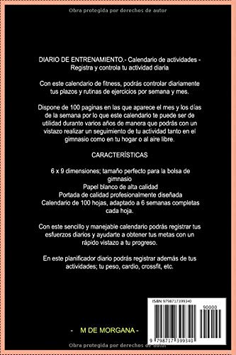 DIARIO DE ENTRENAMIENTO.- Cuaderno de actividades - Registra y controla tu actividad diaria: Diario de Fitness: Haz algo hoy que tu yo del futuro agradezca