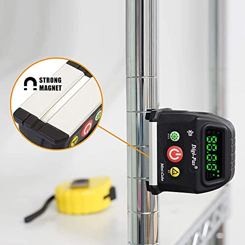 Digi-Pas 2-Axis Smart Cube Level, DWL-90PRO, WIRESSLY muestra el estado de nivelación en el smartphone a través de BLUETOOTH, negro, Pequeño, Modelo: DWL90Pro