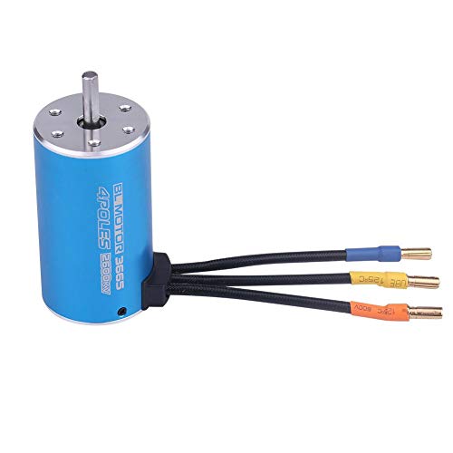 Dilwe 3665 2600KV 4 Polos Motor sin Escobillas para Control Remoto Coche RC Barco