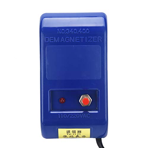 Dilwe Desmagnetizador de Relojes Reparación Profesional Desmagnetización Herramienta Mecánica Reloj de Cuarzo 250V EU Plug