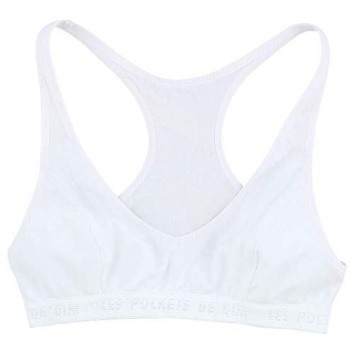 DIM Sujetador deportivo de niña de microfibra Blanco Talla 12