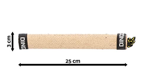 Dingo Gear - Remolcador de Perro Reforzado con Rodillo para Entrenamiento de mordida y diversión sin Asas (25 x 3 cm)
