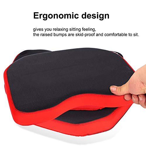 Dioche Cojín del Asiento de Kayak, Cojín del Asiento de Kayak para Kayak Canoa Barco de Pesca Espesar Almohadilla de Cojín Suave(Negro)