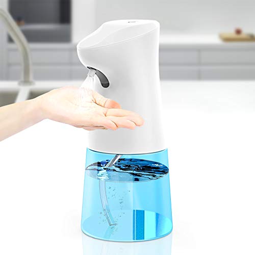 Dispensador automático de desinfectante de Manos, 450 ml, Botellas de Spray de Alcohol líquido sin Contacto, dispensador de jabón con Sensor de Movimiento por Infrarrojos, IPX3 Resistente al Agua (E)