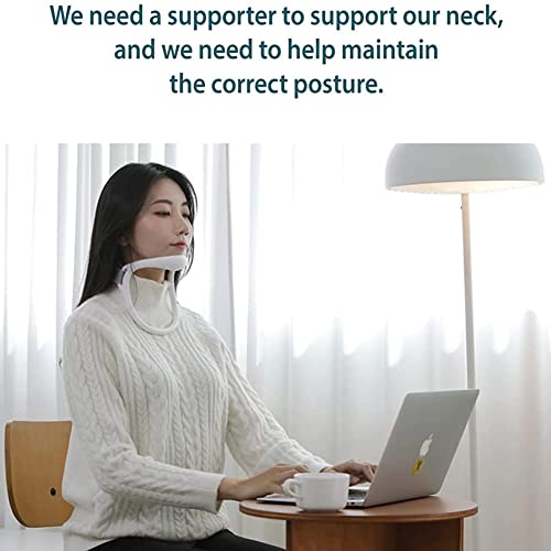 Dispositivo de soporte de la ortesis del estirador del cuello de la postura del cuello cervical, dispositivo ajustable de tracción del relajante del hombro del cuello, para aliviar el dolor de cuello