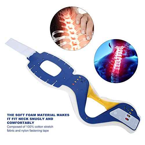Dispositivo de tracción del cuello cervical, inmovilizador de vértebras de fijación del soporte del cuello del hogar Inmovilizador para reducir la presión del dolor de la columna vertebral, tractor de
