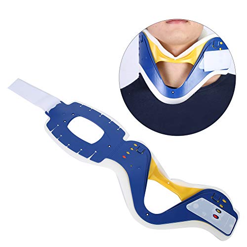 Dispositivo de tracción del cuello cervical, inmovilizador de vértebras de fijación del soporte del cuello del hogar Inmovilizador para reducir la presión del dolor de la columna vertebral, tractor de