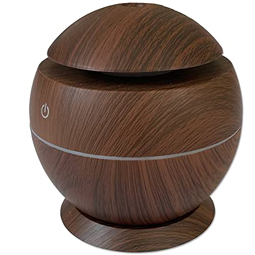DMEDINA Difusor Aceites Esenciales, Humidificador Ultrasónico de 300ml, Cargador USB gratis incluido, Luces LED de colores, Para bebé hogar oficina