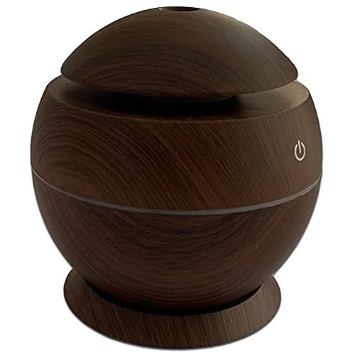 DMEDINA Difusor Aceites Esenciales, Humidificador Ultrasónico de 300ml, Cargador USB gratis incluido, Luces LED de colores, Para bebé hogar oficina