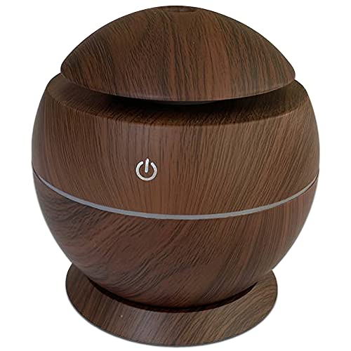 DMEDINA Difusor Aceites Esenciales, Humidificador Ultrasónico de 300ml, Cargador USB gratis incluido, Luces LED de colores, Para bebé hogar oficina