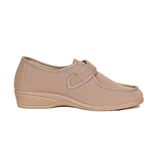 DOCTOR CUTILLAS 706 Zapatilla Velcro Confort Mujer Tostado 38