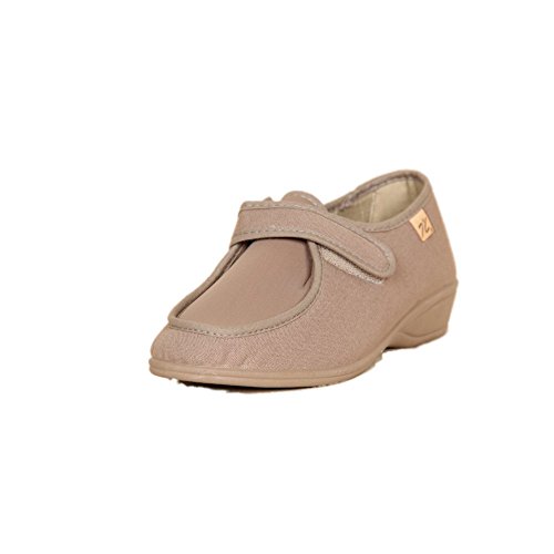 DOCTOR CUTILLAS 706 Zapatilla Velcro Confort Mujer Tostado 38