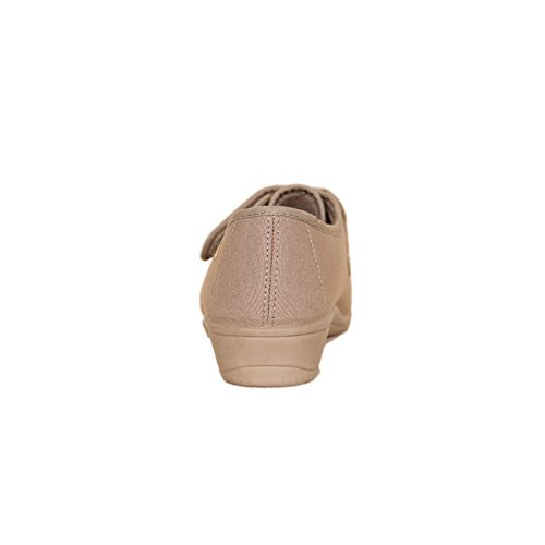 DOCTOR CUTILLAS 706 Zapatilla Velcro Confort Mujer Tostado 38