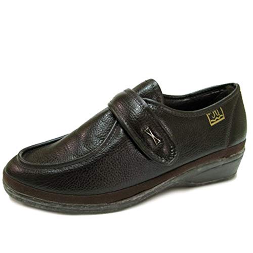 Doctor Cutillas - Zapatilla blucher señora velcro en marrón - Marrón, 38