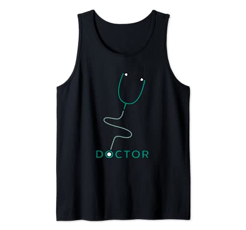 Doctor - Dibujo del fonendoscopio del estetoscopio - Hospital Camiseta sin Mangas