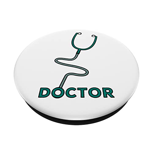 Doctor - Dibujo del fonendoscopio del estetoscopio - Hospital PopSockets PopGrip Intercambiable
