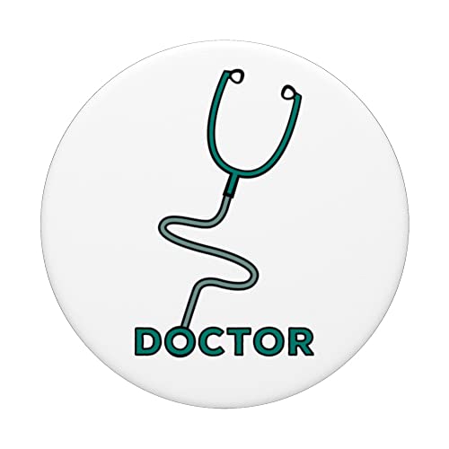 Doctor - Dibujo del fonendoscopio del estetoscopio - Hospital PopSockets PopGrip Intercambiable
