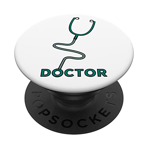 Doctor - Dibujo del fonendoscopio del estetoscopio - Hospital PopSockets PopGrip Intercambiable