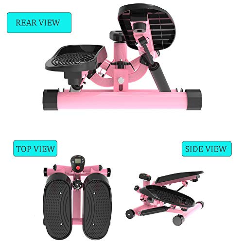 DODOBD Swing Stepper, Mini Stepper Ejercicio Aparatos, Mini Bicicleta Estática Fortalecimiento Brazo Y Pierna Trainer, para Usuarios Principiantes y Avanzados