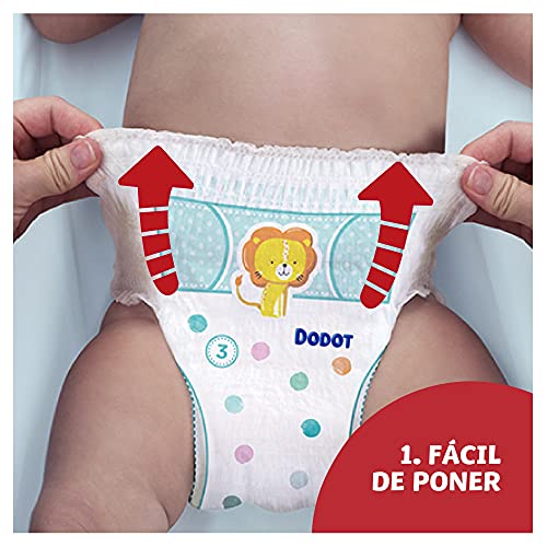 Dodot Pañales Bebé Pants Talla 5 (12-17 kg), 150 Pañales, Pañal-Braguita con Ajuste 360° Anti-Fugas