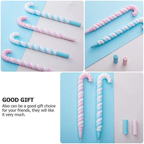 DOITOOL - 4pcs pluma de firma muleta forma pluma papelería pluma de dibujos animados gel pluma escritura pluma decoración de Navidad