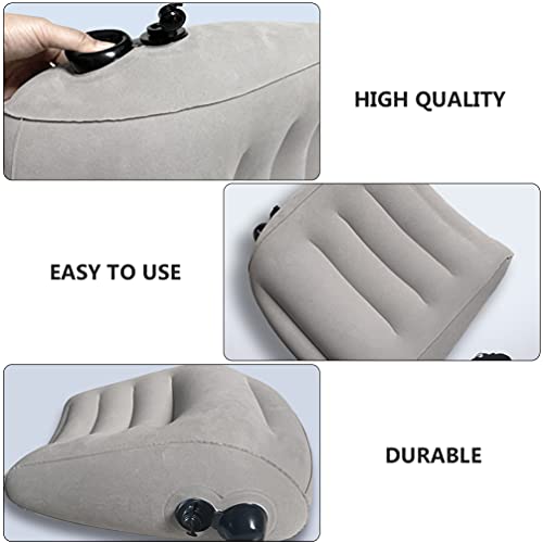 DOITOOL Almohada de Apoyo Lumbar Inflable Silla de Oficina Cojín Trasero Respaldo Ortopédico Soporte Trasero Inferior para Asiento de Coche Silla de Ordenador Silla de Ruedas