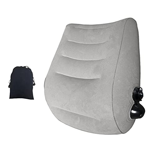 DOITOOL Almohada de Apoyo Lumbar Inflable Silla de Oficina Cojín Trasero Respaldo Ortopédico Soporte Trasero Inferior para Asiento de Coche Silla de Ordenador Silla de Ruedas