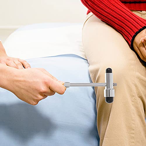 DOITOOL Martillo de percusión de acero inoxidable Tromner con aguja y cepillo para enfermeras, estudiantes de medicina, sala de emergencias